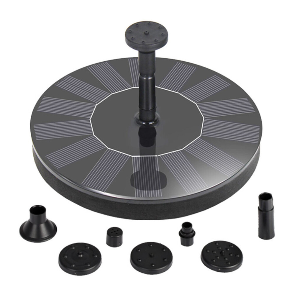 Solar Powered Floating Pump Water Fountain Birdbath Home Pool Garden