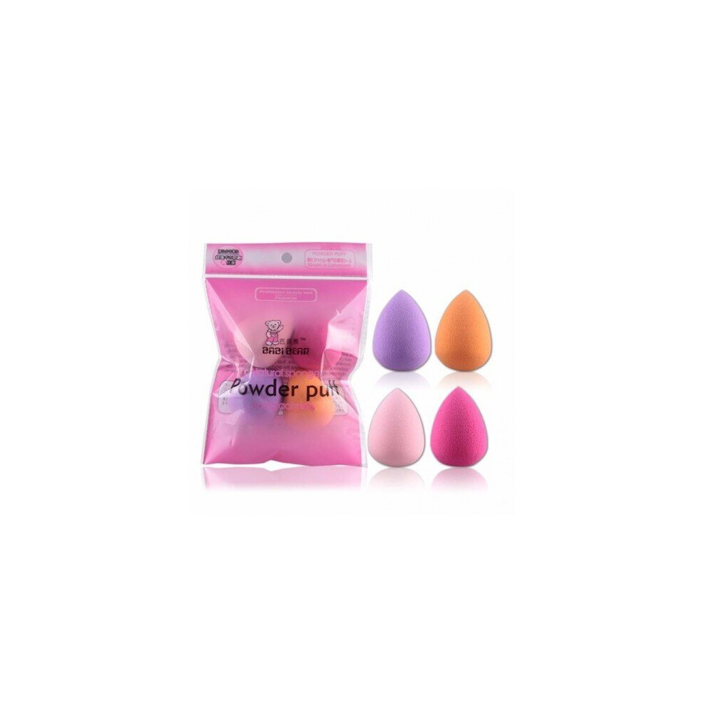 Watanablemarket Maange 4Pcs Makeup Sponge Foundation Cosmetics Puff Esponja Maquiagem Make Up Sponges For Make-Up Beleza Makeup