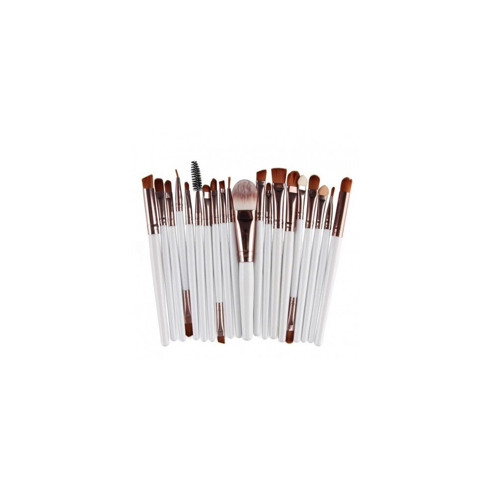 Watanablemarket Pro 15Pcs Eye Shadow Foundation Eyebrow Eyeliner Eyelash Lip Brush Makeup Brushes Cosmetic Tool Make Up Eye Brush Set