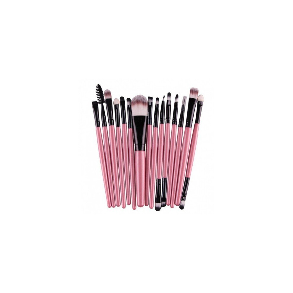 Watanablemarket 15Pcs/Set Makeup Brushes Professional Beauty Eyebrow Blusher Foundation Cosmetic Make Up Brush Set Maquiagem