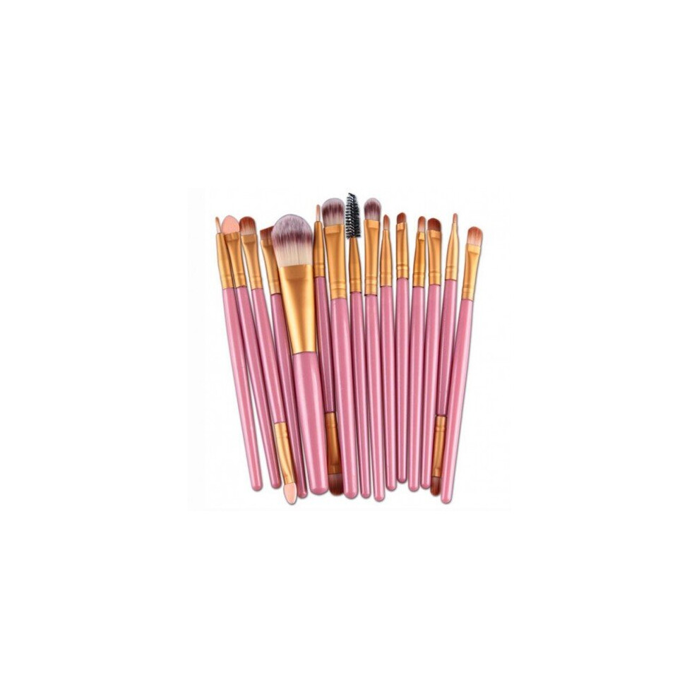 Watanablemarket Professional 15 Pcs Cosmetic Makeup Brush Women Foundation Eyeshadow Eyeliner Lip Brand Make Up Eye Brushes Set 4 Colors