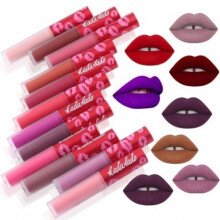 (08 RIOT) KADALADO Brand Make Up Waterproof Nude Lipstick Long Lasting Liquid Matte Lipstick Pen Lip Gloss Cosmetics Lipgloss Lip Makeup