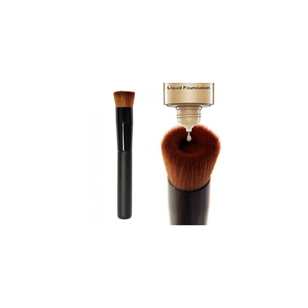 Blowuponline5 Black/Cream 1Pcs New Concave Liquid Foundation Brush Bb Single Makeup Brushes Professional Beauty Tools Pincel Maquiagem Make Up