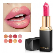 (03) Lips Makeup Waterproof Glitter Lipstick Long Lasting Pigment Nude Pink Red Gold Mermaid Shimmer Lipsticks Lip Make Up Cosmetic