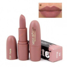 (38) MISS ROSE Makeup Brand Matte Lipstick Long Lasting Nude Matt Red Velvet Lip Stick Batom Waterproof Lips Make Up