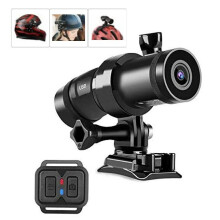 Techalogic DC-1 Advanced DUAL Lens Helmet Camera Front and Rear Record