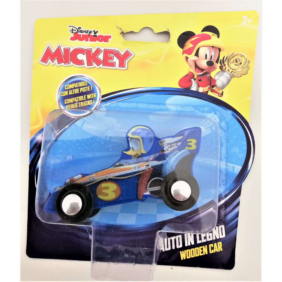 Disney Junior Duck Car No 3 Mickey & the Roadster Racers Wooden Car