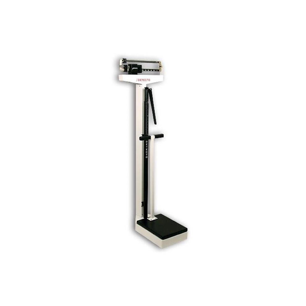 Cardinal Scale Manufacturing Company Cardinal Scale-Detecto 2491 10.5 In. X 14.5 In. Platform Eye Level Physician Scale 180 Kg X 100 G With Height Rod And Hand Post