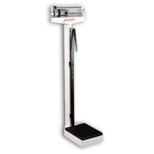 Cardinal Scale-Detecto 2391 10.5 in. X 14.5 in. Platform Eye Level Physician Scale 180 Kg X 100 G with Height Rod