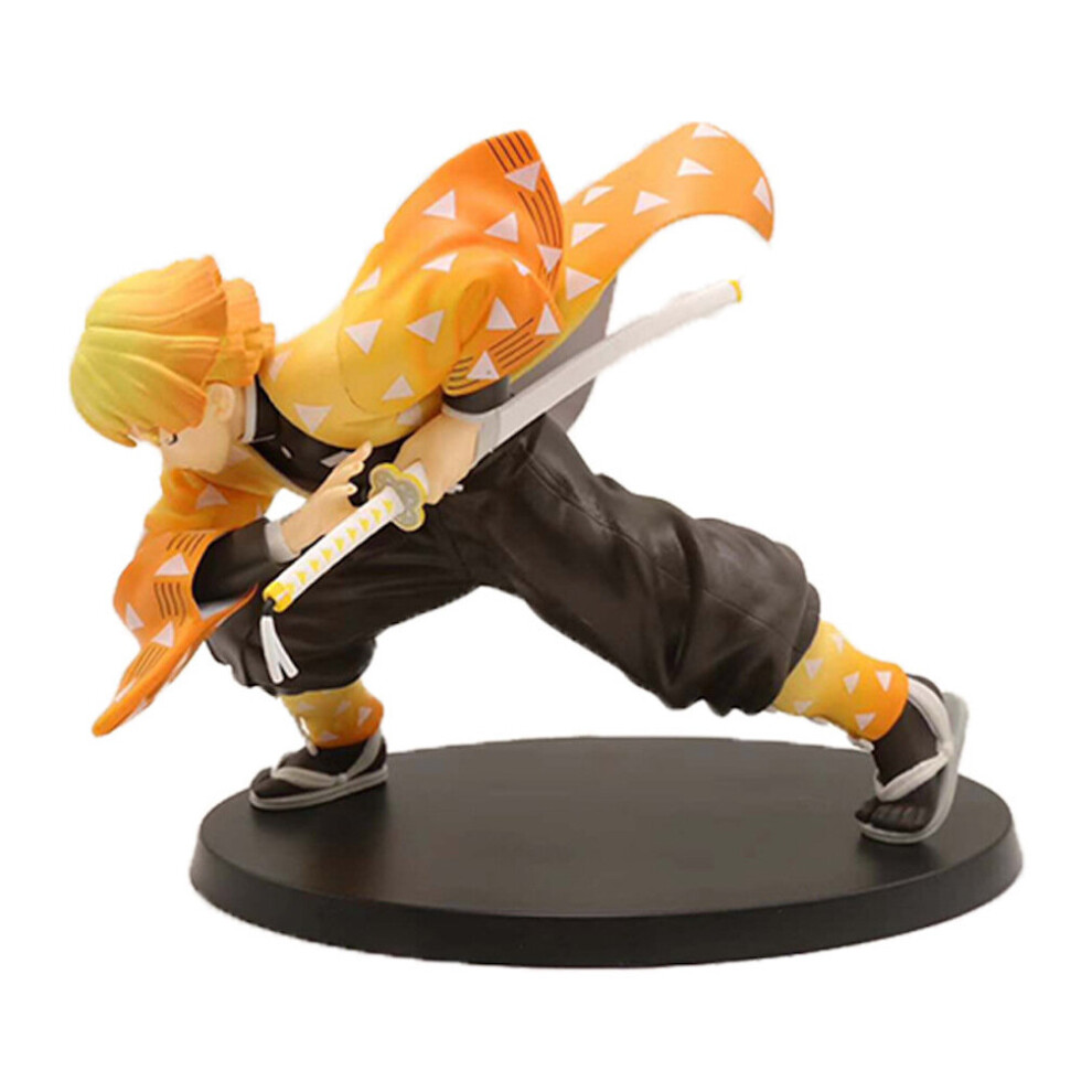 Demon Slayer Agatsuma Zenitsu Action Figure Toy 15cm