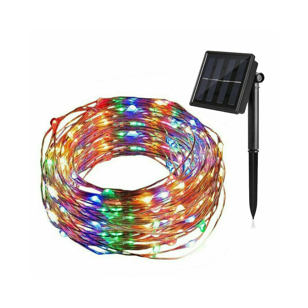 (20m, Multicoloured) Eranpo Solar Powered Fairy Lights