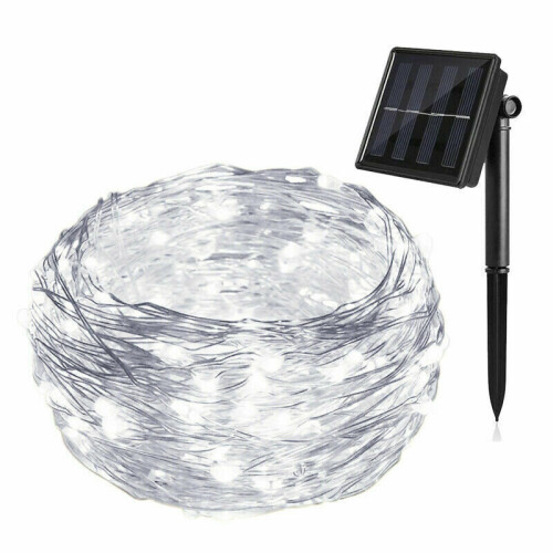 (20m, Cool White) Eranpo Solar Powered Fairy Lights