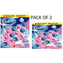Bloo Power Active Flower Triple Rim Block, 150 g PACK OF 2