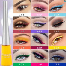 (10) 12-color matte Cat Eye Makeup Waterproof Neon Colorful Liquid Eyeliner Pen Make Up Comestics Long-lasting Liner Pencil Makeup