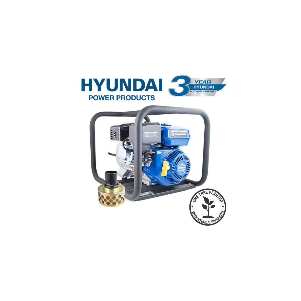 Hyundai HYT80 208cc Professional Petrol Water Trash Pump 3"/76mm Outlet