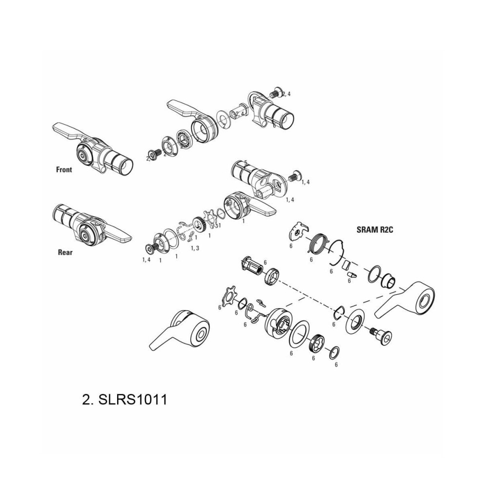 SRAM Shifter Spring Kit TT900, TT500 Rear