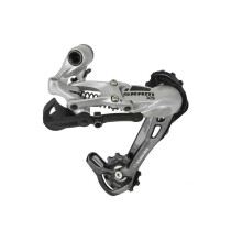 (One Size, Silver) SRAM X5 Rear Derailleur Long Cage 8 / 9 Speed Long