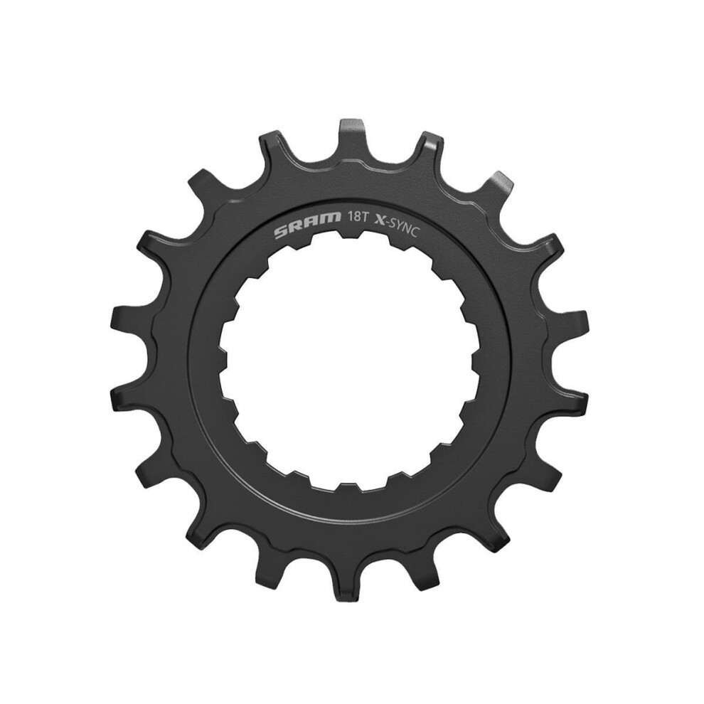 (18T, Black) SRAM Chain Ring X-Sync Sprocket For Bosch Motors Straight Steel