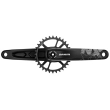 (170 MM, Black) SRAM Crank NX Eagle Fat 4" Dub 12S W 30T X-Sync 2 Steel Chainring