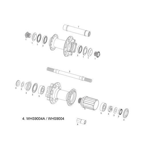 SRAM SRAM Wheel Spare Parts Kit Freehub Body X-9 / X-7 / Rise 40,