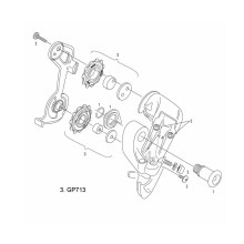 SRAM Rear Derailleur Pulley Kit 2004 X9, 9.0Sl / 2003 9.0