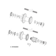 SRAM Wheel Spare Parts Kit Freehub Body, MTH 406