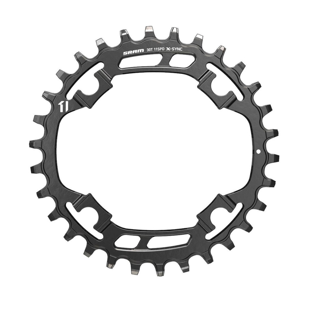 Sram (44T, ) Chain Ring X-Sync 11 Speed Apex1 Asy Mmetric 110 Bcd Alum Bb30 Or Gxp Black