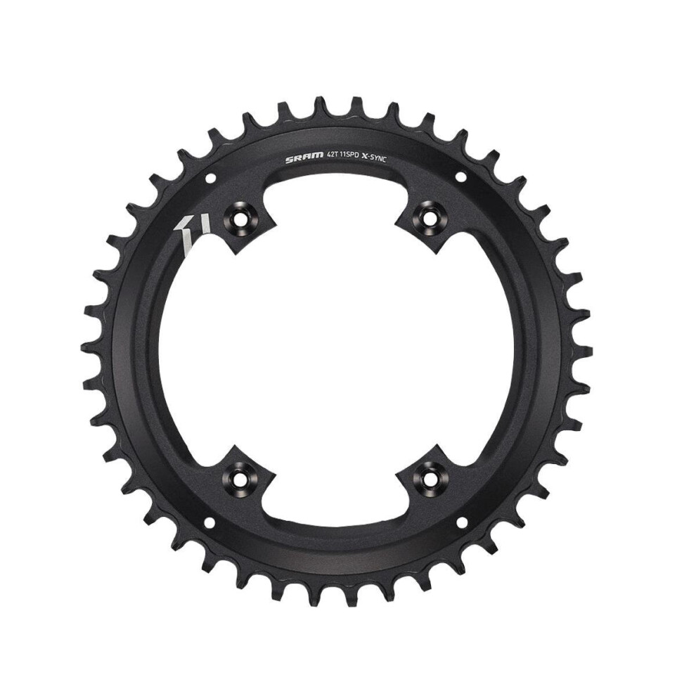 (42T, Black) SRAM Chain Ring X-Sync 11 Speed Apex1 Asy MMetric 110 BCD Alumblack BB30 Or GXP