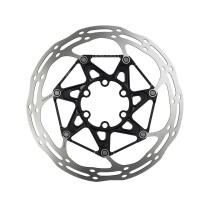(140 MM, Black) SRAM Rotor Centerline 2 Piece With TI SRAM Rotor Bolts Rounded