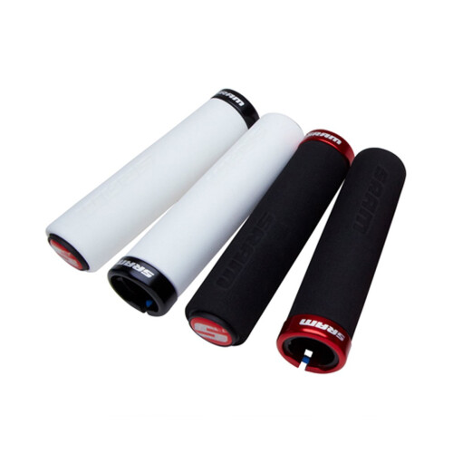 SRAM SRAM Locking Grips Foam 129 MM With Single Red Clamp And End Plugs