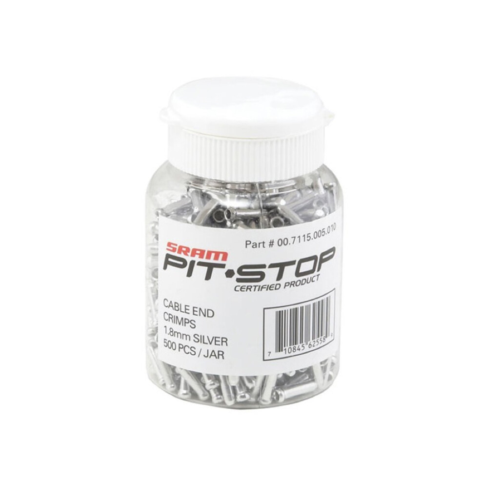 Sram Gear Cable End Crimps 1.2 Mm 500-Count Jar