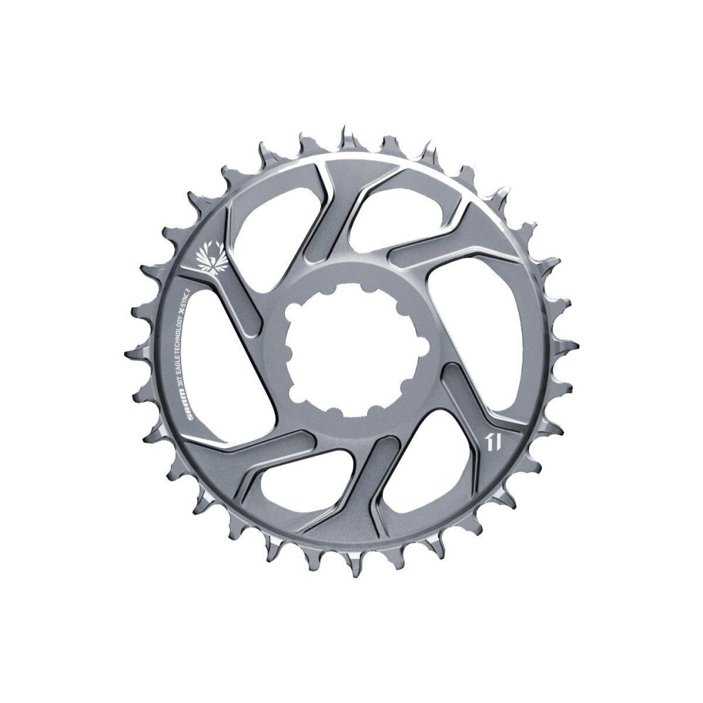 Sram (34T, ) Chain Ring X-Sync 2 Direct Mount 6 Mm Offset Eagle Polar Grey