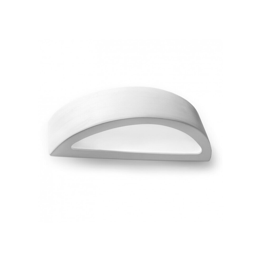 Sollux Light/White Atena Wall Ceramic / Glass Bulb Size 1