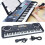 61-Key Kids Electronic Keyboard with USB, Microphone, 16 Timbres, 8 Percussions, 10 Rhythms, 6 Demos, Adjustable Beats & Volume 1
