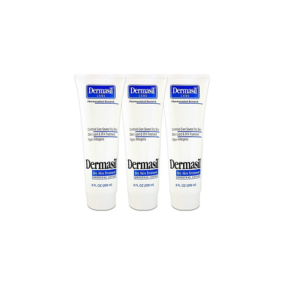 Dermasil Dry Skin Treatment Original Formula 8 Oz Tube 3 Pack