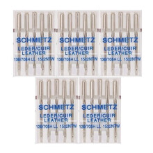 25 Schmetz Leather Sewing Machine Needles, 130 705H LL, 15x2NTW, Size 100/16
