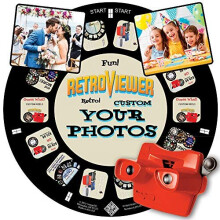 IMAGE3D Custom Viewfinder Reel Plus RetroViewer - til b?rn og voksne Klassisk leget?j Slide Viewer Retro Vintage kan fungere i gammelt leget?j (r
