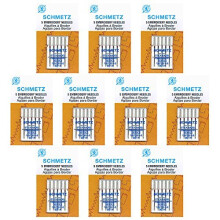 50 Schmetz Embroidery Sewing Machine Needles - Size 90/14 - Box of 10 cards