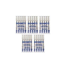 25 Schmetz Universal Sewing Machine Needles 130/705 H, 15x1H - Assorted Sizes 70/10, 80/12, 90/14 & 100/16
