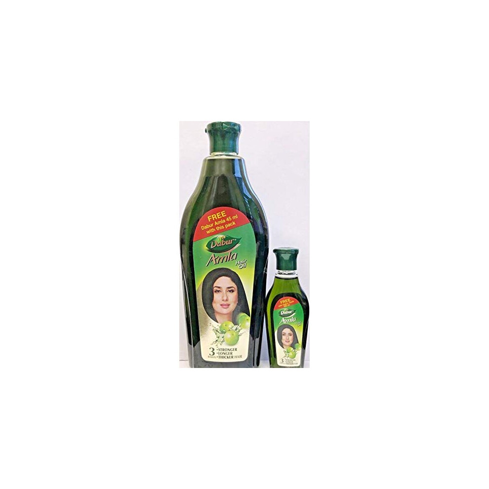 Dabur Amla Hair Oil for Stronger Longer Thicker Hair 450ml and 45ml Travel Pack Promotion-image-OPC-P65678K-NEW