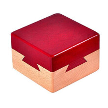DC-BEAUTIFUL Impossible Dovetail Box Mini 3D Brain Teaser Houten Magische Laden Cadeau Sieradendoos Puzzel Speelgoed