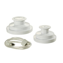 Zestaw zwyklych uszczelek FoodSaver i akcesoriσw do weza z szeroka szyjka, 9,00 x 6,00 x 4,90 cala, bialy