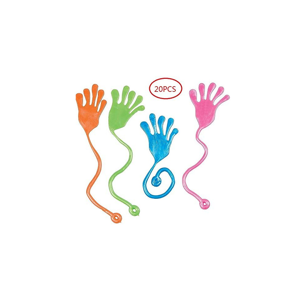 Tuko 20Pcs Sticky Hands Sticky Fingerskids Party Favor Setsi Fun Toys Party Favors Wacky Fun Stretchy Glitter Sticky Hands Party Favors Birthday Parti