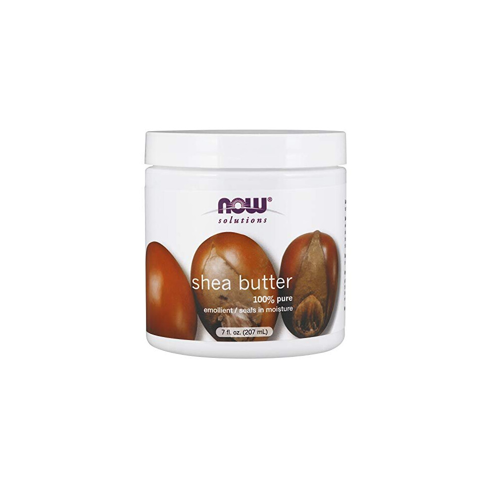 NOW Solutions Shea Butter Skin Emollient Seals in Moisture for Dry Rough Skin 7 Ounce