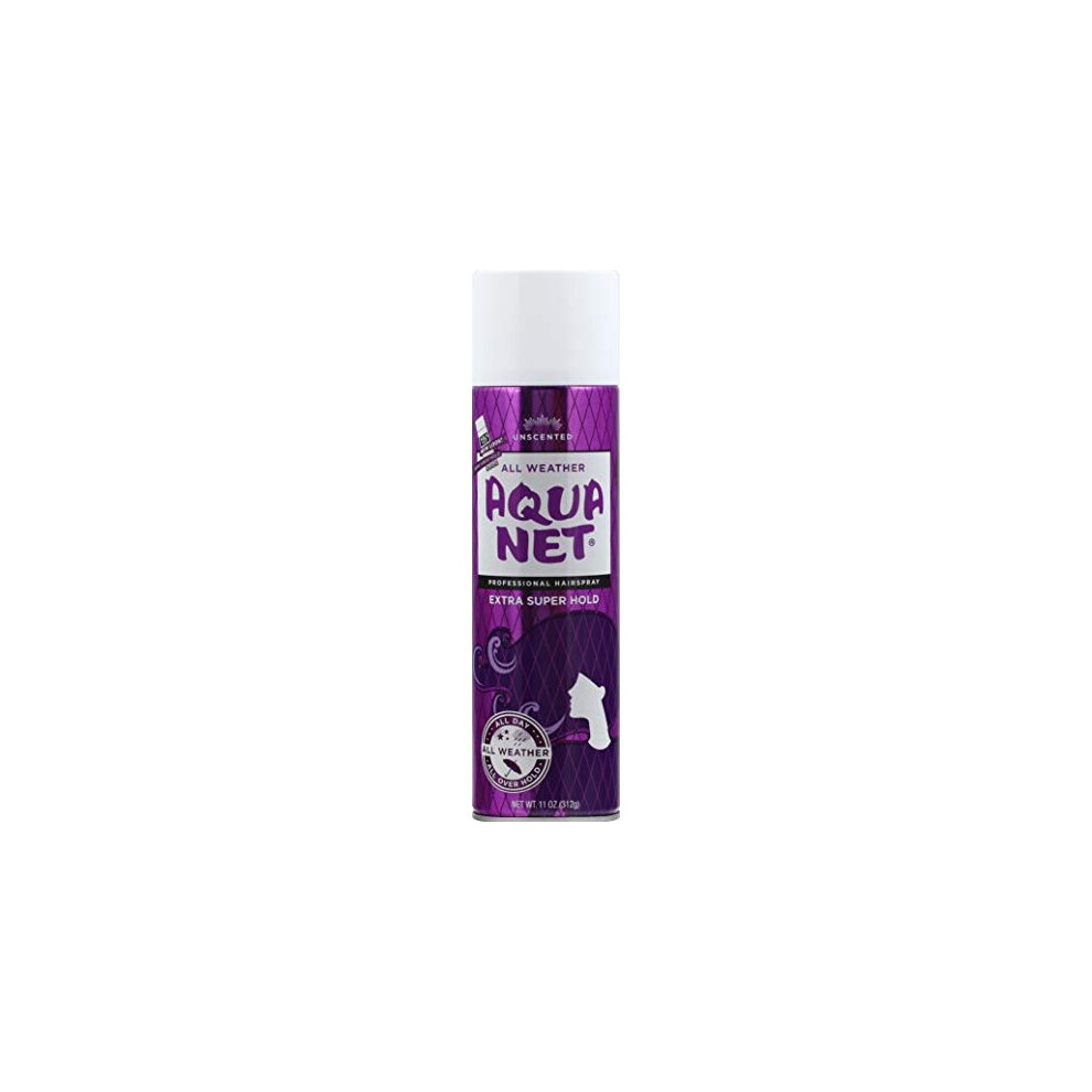 Aqua Net All Weather Professional Hairspray Extra Super Hold Unscented 11 oz