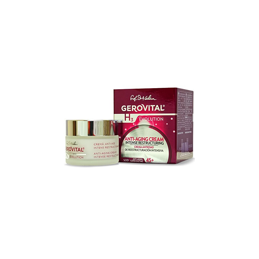 Gerovital H3 Evoluti Cream Gerovital H3 Evolution Anti Aging Intensive Restructuring With Superoxide Dismutase The Anti Aging Super Enzyme 45 1 69 Fl Oz
