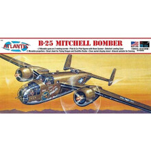 B 25 Mitchell WWII Bomber Plastic Model Kit 1 64 Atlantis Toy and Hobby