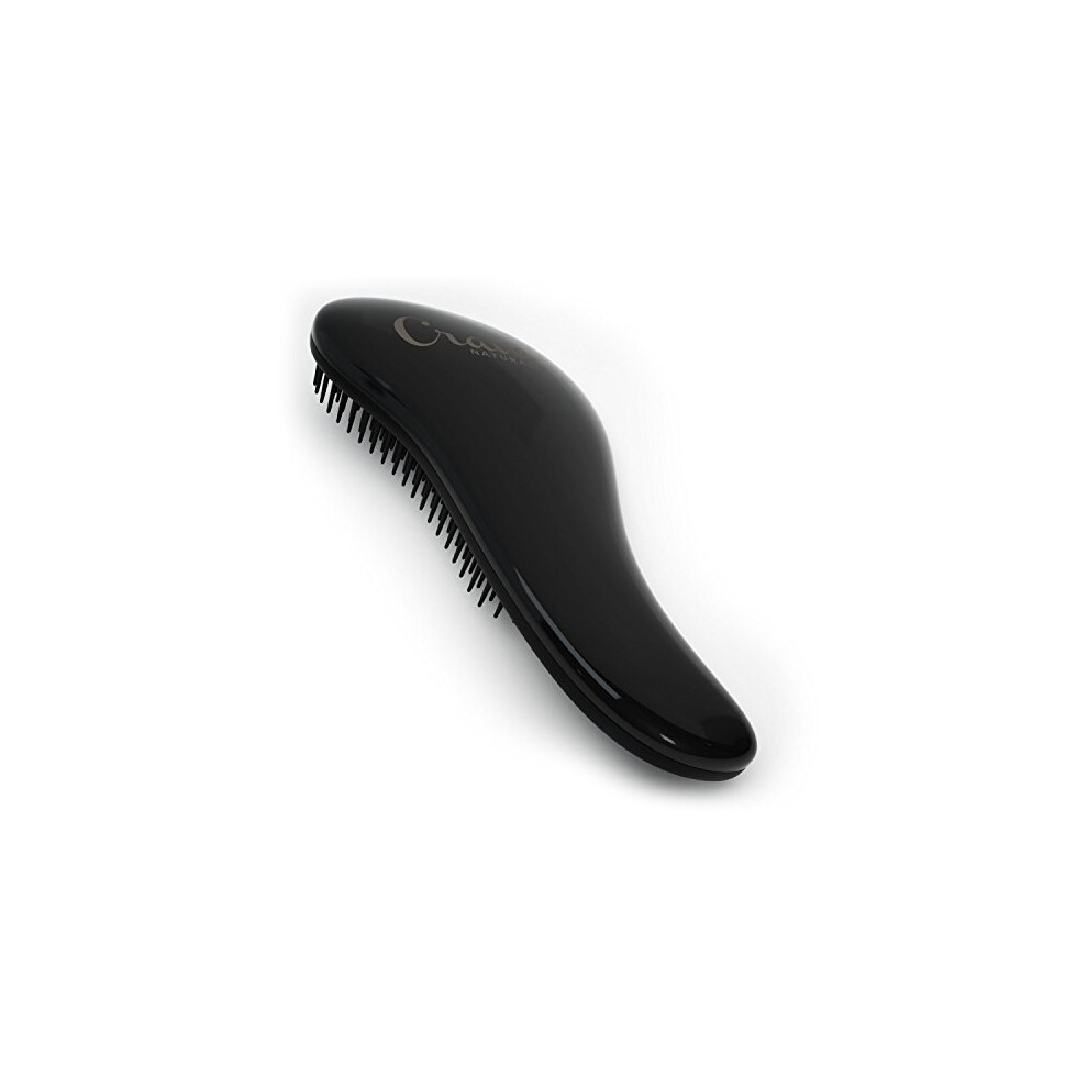 Crave Naturals Unisex Black Detangling Brush Glide Thru Detangler Hair Comb Or Brush No More Tangle Adults Kids