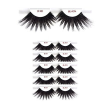 6 Packungen Wimpern – Nr. 301 Christina, künstliche Wimpern aus 100 % Echthaar