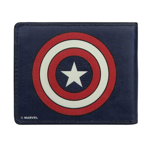 Captain America Captain America Shield Navy Bi-Fold Wallet 1